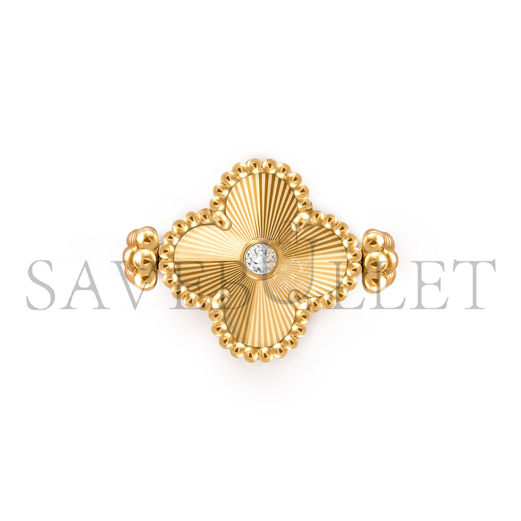 V*N CL*F arpels vintage alhambra reversible ring vcarpgv100
